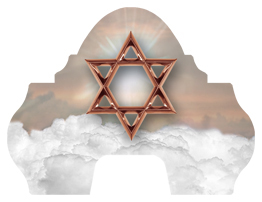 DARAY-L-120-BZ-CP Star of David Bronze-Copper